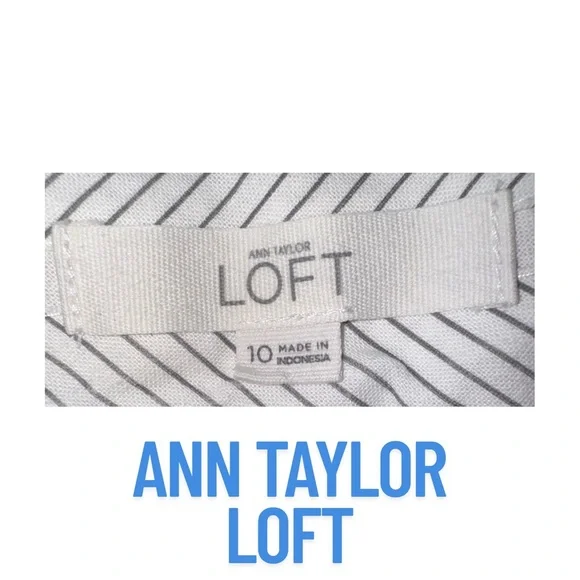 LOFT High Waist Blue Shorts (Riviera) - Picture 6 of 8